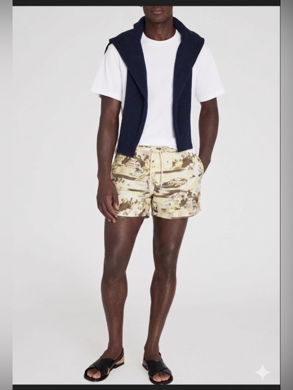 Club Monaco Arlen 4” Swim Shorts Tropical Print , Small